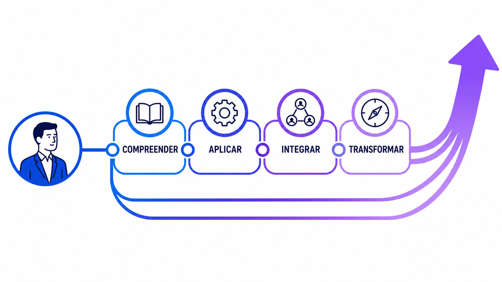Quatro necessidades de aprendizagem: compreender, aplicar, integrar e transformar